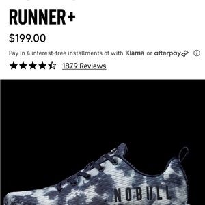 NIB Tye Die NOBULL Runner+ Runner Plus camo grey sneakers M7.5 or W9 SOLD OUT